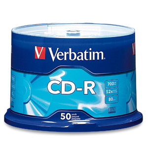 Brands Verbatim CDR White Inkjet 50 pack