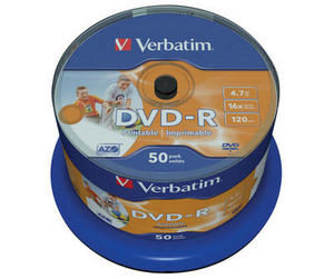 Brands Verbatim DVD-R Inkjet Printable 50 Pack