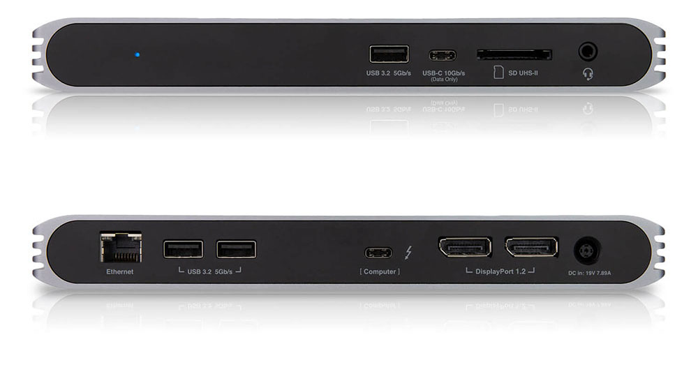 CalDigit USB-C Pro Dock CalDigit USB-C Pro Front and Back