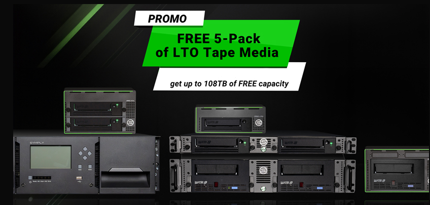 Symply Simply Blog Banner - 5 free LTO tapes