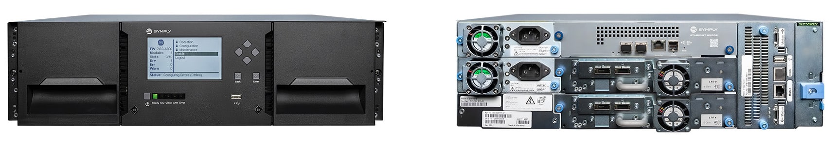 symply lto libraries SymplyPRO XTL 40 - scalable 3RU 40 LTO cartridge slots
